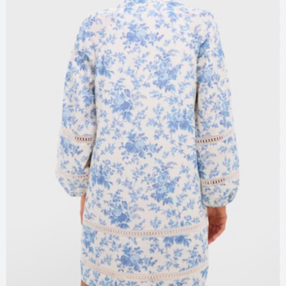 TUCKERNUCK forget me not floral linen mini dress - Picture 4 of 8